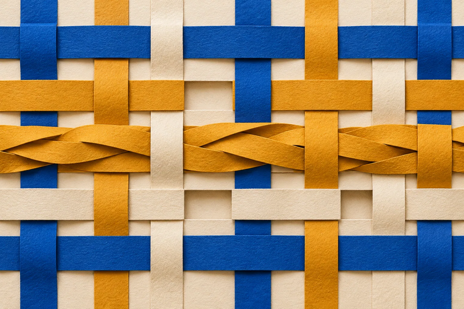 Define the hours before comparing the percentage Woven paper grid with open spaces and overlapping coloured strips illustrating available time and competing allocations.